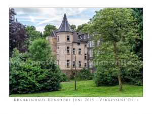 Das alte Krankenhaus in Ronsdorf Din A3 FineArt Print
